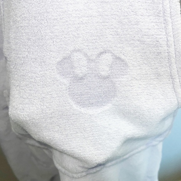 Disney Light Purple And White Mickey Mouse Hoodie Soft Comfortable Sleepwear NEW - Picture 7 of 14